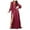 Red, variant on APEXFWDT Women's Plus Size Formal Maxi Dresses Lace Embroidery Empire Waist Ball Gowns for Evening Party Women Bridesmaid Wedding Guest Dresses