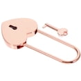 thumbnail image 4 of Small Heart Padlock with Key Couples Wishing Lock Jewelry Box Diary Book Lock, 4 of 7