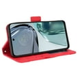 thumbnail image 5 of Case for Motorola MOTO G62 5G Cover Adjustable Detachable Card Holder Magnetic closure Leather Wallet Case - Red, 5 of 5