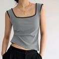 thumbnail image 2 of Besolor Womens Rib Tank Top Sleeveless Color Block Workout Top Square Neck Tank Shirts Basic Cami Tops for Summer, 2 of 7