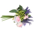 thumbnail image 3 of Baya Realista Simulación Ramo Tela Flor artificial DIY Decoración de interiores, Rosa Yuarrent HA7359-01B, 3 of 6
