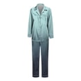 thumbnail image 4 of MEICHEN Pajamas for Women Set Satin Pajama Set for Women Button Down Long Sleeve Sleepwear Sets Nightwear 2 Piece Women's Sleepwear, 4 of 4