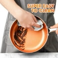 thumbnail image 3 of MICHELANGELO Nonstick 1Qt & 2Qt Copper Sauce Pan Set with Lid, Small Pot with Lid, Ceramic Nonstick Saucepan Set, Small Sauce Pots, 3 of 8