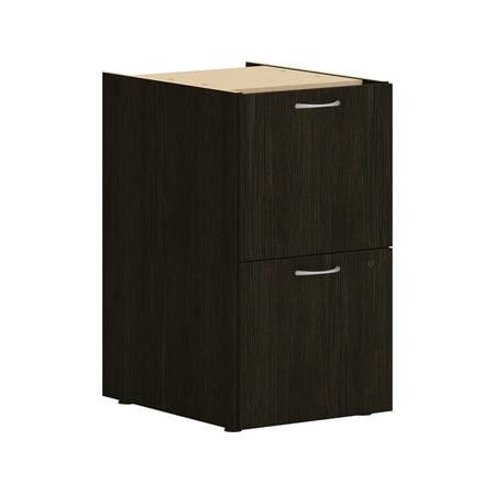 HON Mod 3-Drawer Vert File Cab Support Pedestal Let/Leg Java Oak 20  PLPSBBFLJ1