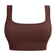 thumbnail image 1 of Cathalem Tank Tops Fitted Basic Cami Tee Shirts,Coffee L, 1 of 5