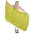 thumbnail image 5 of HAPPY BAY Women's Beachwear Summer Beach Bikini Wraps Sarong Coverups Wrap Skirt Bathing suit Swimsuit Swimwear Swim Cover up for Women One Size Mustard, Plain, 5 of 5