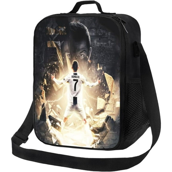 Soccer Player #7 Ronaldo Lunch Bag For Daily Work Sport Outdoor Football Fans Lunch Box-Style 25