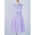 thumbnail image 5 of Manyakai Kids Girls Sequined Princess Dress Lace Chiffon Flower Girls Dress Wedding Prom Party Gowns Lavender 4, 5 of 7