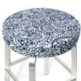 thumbnail image 3 of KLL Paisley4 Round Bar Chair Cushion Cover 14 inch ,Bar Stool Protector with Elastic, Soft Washable, 3 of 6