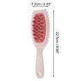 thumbnail image 5 of Unique Bargains Wave Edge Hair Shampoo Brush for Head Massage and Scalp Care Deep Pink, 5 of 6