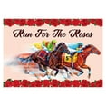 thumbnail image 1 of Horse Racing Festival Party Decoration Background Banner Rose Horse Racing Background Cloth Photography Background Party Decorations, 1 of 5
