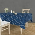 thumbnail image 1 of Umi Super Soft Brushed Microfiber Cotton Dining Table Cloth, Printed Rectangular 6 Seater Table Cover 60X90(Inches), (6 to 8 Seater, Blue), 1 of 1