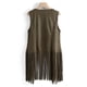 thumbnail image 4 of ICHUANYI Clearance Women's Summer Sexy Solid Slimming Split Sleeveless Asymmetrical Smocking Dresses(Green, M) ICHUANYI WER2023081405793, 4 of 8