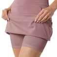 thumbnail image 5 of 32 Degrees Womens Skort with Inner Shorts, 2 Front Pockets, High Waist Athletic Tennis & Golf Skirt (Black, X-Small), 5 of 10