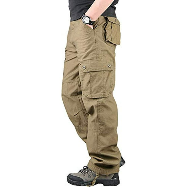 Men's Lightweight Cargo Trouser Hiking Pants Army Combat Work Pants ...