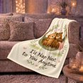 thumbnail image 6 of Napping Bears in Leafy Hammock, Cozy Whimsical Style for Bear Lovers, Nap Anytime Quote and Friendship Gift, Soft Flannel Blanket for Nursery and Bedroom, Home Decor, 6 of 9