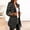 Black, variant on VEKDONE Plaid Tweed Blazer Jacket for Women Casual Long Sleeve Double Breasted Lapel Office Fall Winter Coat with Pockets 2025 Clearance on Sale S,M,L,XL,XXL,XXXL