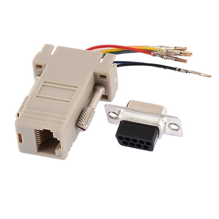 Rs232 Db9 Male Connector To Rj45 Female