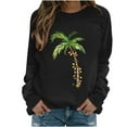 thumbnail image 2 of WITORNTS Haut d'Automne 2024 pour Femmes, Chandail de Mode pour Femmes, Blouses à Manches Longues et Col Rond, Hauts Basiques/noir,(S), 2 of 4
