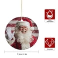 thumbnail image 2 of Red Santa Claus Stripes Red Christmas Tree Ornaments Xmas Holiday Decor 2025 Christmas Ornaments Hanging Ornaments for Christmas Tree Decoration Xmas Day Home Party Decorations, 2 of 8