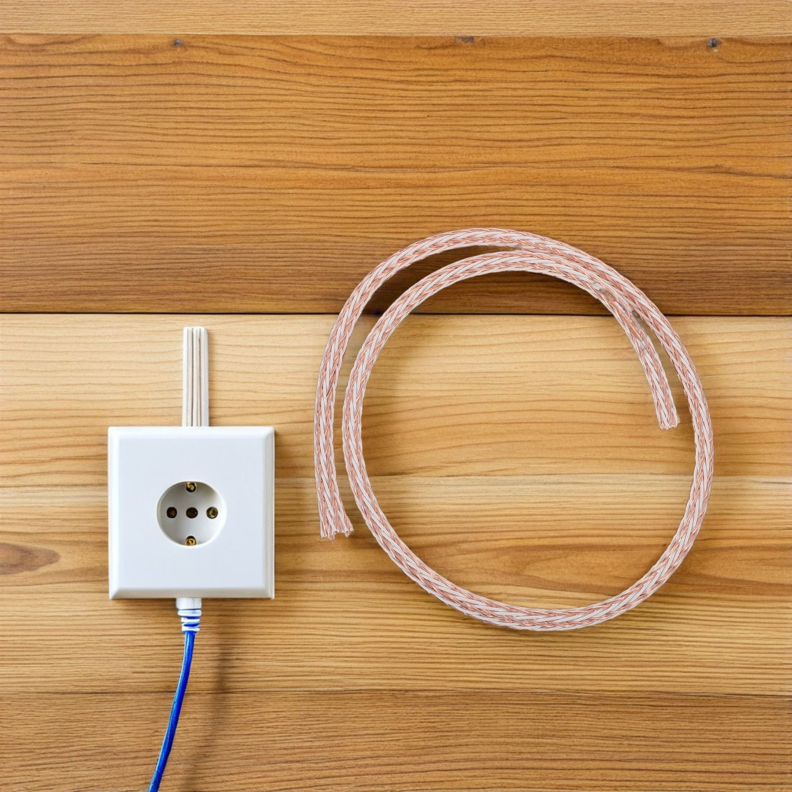 WRISTBIQUE Copper Speaker Wire Audio Cable for Home Audio Systems High Fidelity Sound Connection 16 Gauge