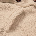 thumbnail image 7 of yoeyez Womens Fleece Lined Sherpa Jacket Trendy Plus Size Winter Lamb Thick Warm Coats Lapel Button Down Furry Outerwear, 7 of 7