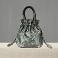 thumbnail image 5 of SSKFHGI New Womens Small Embroidered Handbag Ethnic Style Drawstring Bucket Bag, 5 of 7
