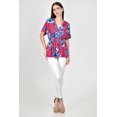 thumbnail image 4 of Blusa escote cruzado Roman Fashion /Juvenil, 6931 (Fiusha / Azul) fucsia CH, 4 of 4