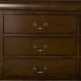 thumbnail image 3 of 60" Brown Solid Wood Six Drawer Double Dresser, 3 of 3