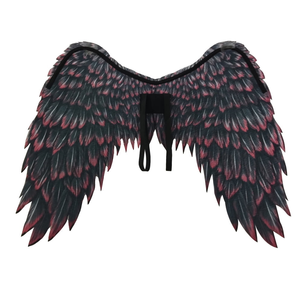  LHQ-HQ Children's Dragon Demon Animal Wings Costume Halloween  Mardi Gras Theme Party Cosplay Wings Accessories,Silver Black : Toys & Games