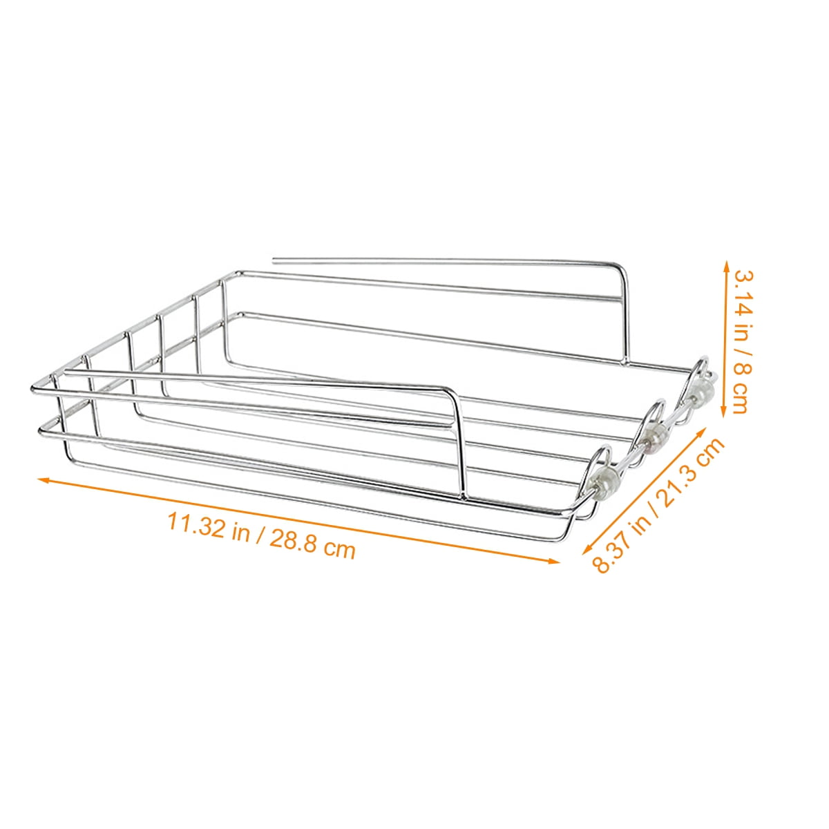 Raindrops Multi-Purpose Kitchen Storage Rack Shelf Organizer for Countertop - 1 Piece and Space-Saving