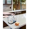 thumbnail image 3 of Blue Butterfly Farmhouse Toaster Cover 4 Slice, Large Kitchen Appliance Covers, Spring Pastoral Butterflies Toaster Oven Cover with Loop, Bread Machine Cover Polyester Dust Cover Protection, 3 of 4