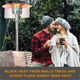 thumbnail image 3 of Premium Aluminum Wind Barrier For Garden Gas Heater Accessories Childproof Design Stable Heat Output Lightweight Design, 3 of 11