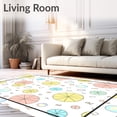 thumbnail image 2 of ODIKA 2x3 Machine Washable Non-Slip Area Rug, Sunny Umbrella Alphabet Quilt with Cheerful and Abstract Motifs Ultra Soft Rug, None, 697248, 2 of 7