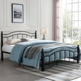 thumbnail image 3 of KING SIZE METAL BED- Iron bed thickened reinforced simple modern bed, 3 of 9