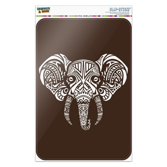 White African Elephant Tribal Home Business Office Sign