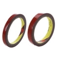 thumbnail image 1 of 2 Pcs Ruban Adhésif Permanent Double Face 10mm et 15mm pour Véhicule Voiture Rouge, 2 Pcs * Ruban Double Face, Rouge, 1 of 5