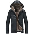 thumbnail image 3 of Chaquetas de cuero de PU con capucha para motocicleta, nuevas chaquetas de cuero para hombre, chaquetas de PU para motocicleta a prueba de agua, abrigos de cuero de terciopelo para motociclista, abrig, 3 of 5