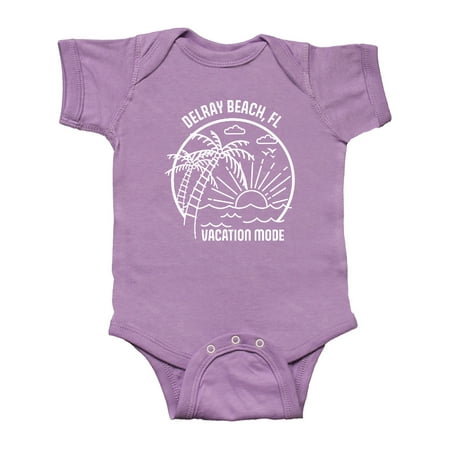 

Inktastic Summer Vacation Mode Delray Beach Florida Gift Baby Boy or Baby Girl Bodysuit