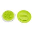 thumbnail image 4 of Pet Bath Brush, Prevent Slip Small Safe Bristle Ergonomic Design Dog Shower Brush With Comb For Rabbits Green PTw1917, 4 of 8