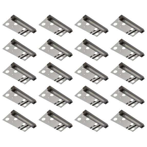 GKOplus 20 Pack Hardscape Light, 6.8 Inches Paver Wall Light, Integrated 4W 2700K LED Light Source, LED Step Light, Solid Powder Coated Die-cast Aluminum Housing, Low Voltage 12V AC/DC, UL Listed