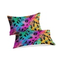 thumbnail image 3 of Colorful Leopard Print Duvet Cover Set Teen Adult Modern Bedding Set Bedroom Decor,Queen (90"x90"), 3 of 5