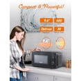 thumbnail image 4 of COMMERCIAL CHEF Microondas de 0.6 pies cúbicos con 6 niveles de potencia, microondas pequeño con mango de agarre, microondas de encimera de 700 W con temporizador de 30 minutos y controles mecánicos d, 4 of 5
