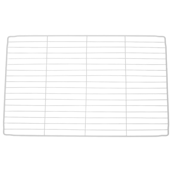 OULII Metal Wire Freezer Shelf Dividers White Refrigerator Organizer with Mesh Grid Design