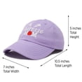 thumbnail image 3 of DALIX Lacrosse Mom Hat Women's Baseball Caps Unstructured Dad Hats in Lavender, 3 of 7
