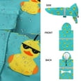 thumbnail image 2 of Chubasquero para perros NACOCO ajustable de goma con forma de pato, color amarillo XL, 2 of 5