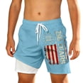 thumbnail image 3 of WERYOUNG Boy's Swim Trunks With Compression Liner Patriotic Printed Swim Shorts Kids Youth Independence Day Beachwear Beach Pool Party Stylish Swimwear Bottom, 3 of 3
