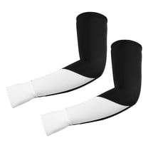 Vocoste 1 Pair Cooling Arm Sleeves for Women Sports Arm Sleeve Covers Sun Protection Black White