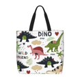 thumbnail image 1 of Balery Cute Dinosaurs Bolsa de Mano para Mujeres con Cremallera, Bolsa de Gimnasio con Compartimentos, Bolsa para Laptop, Bolsa para Trabajo, 1 of 7