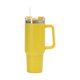 thumbnail image 1 of Taza de paja portátil de acero inoxidable de 40 oz para viajes al aire libre café amarillo, 1 of 7